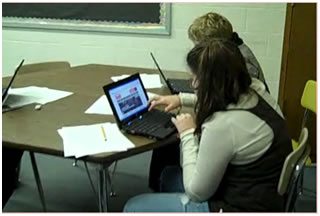 students using netbooks