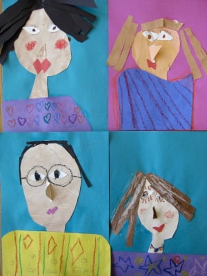 Kindergarten Self Portraits