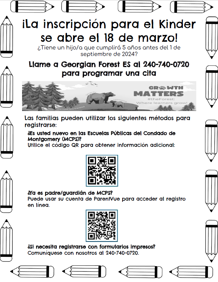 GFES FY25 Kindergarten flyer Spanish