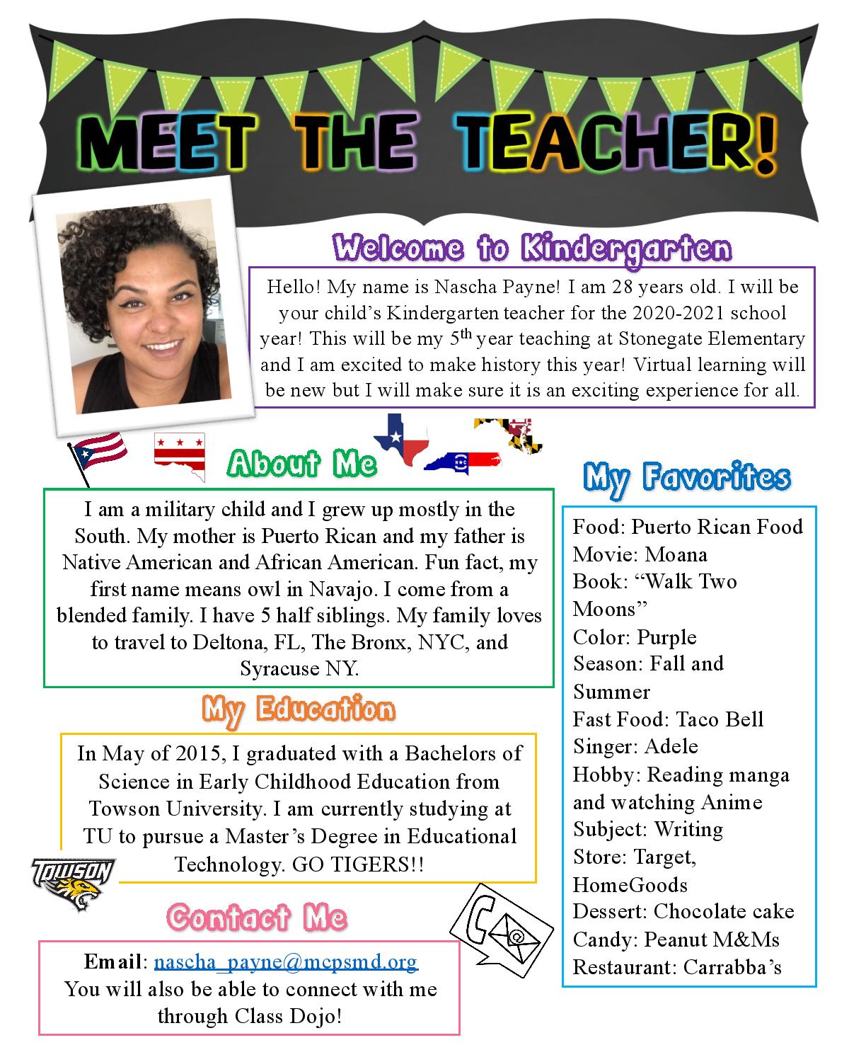 Payne - Meet Teacher