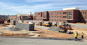 Hallie Wells MS Exterior Construction Hallie Wells MS Exterior Construction