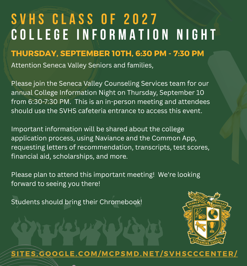 09-10-26 College Info Night - Save the Date