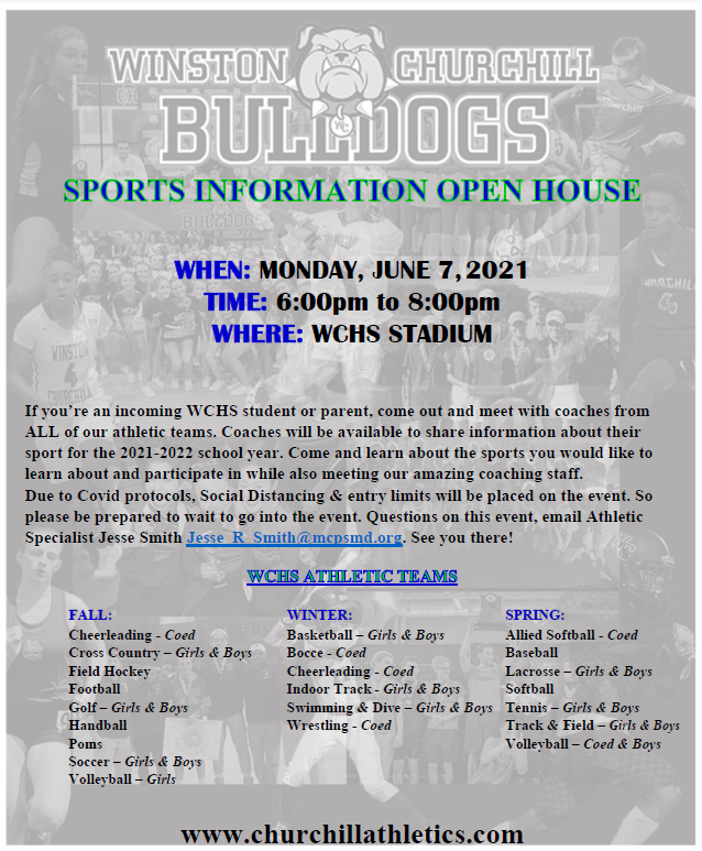 WCHS Sports Open House