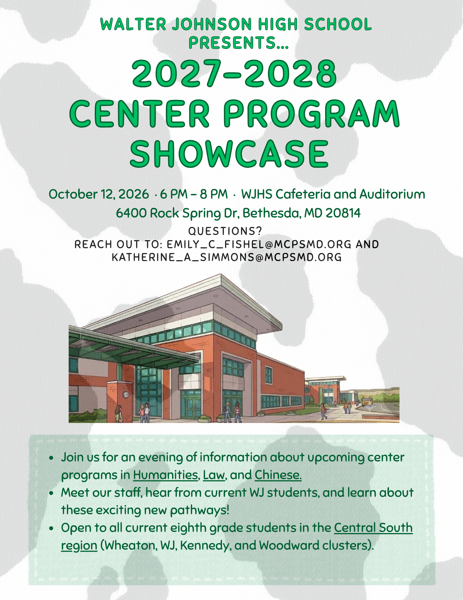 Center Program Flyer