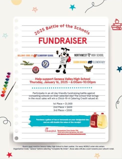 01-16-25 Battle of the Schools Fundraiser @ Chick-Fil-A Flyer