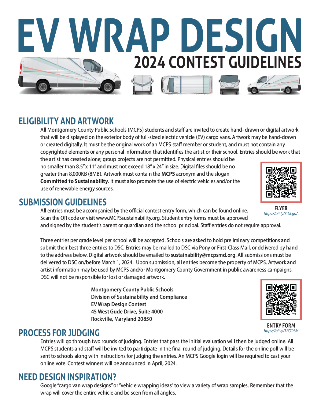 picture of the contest guidelines flyer