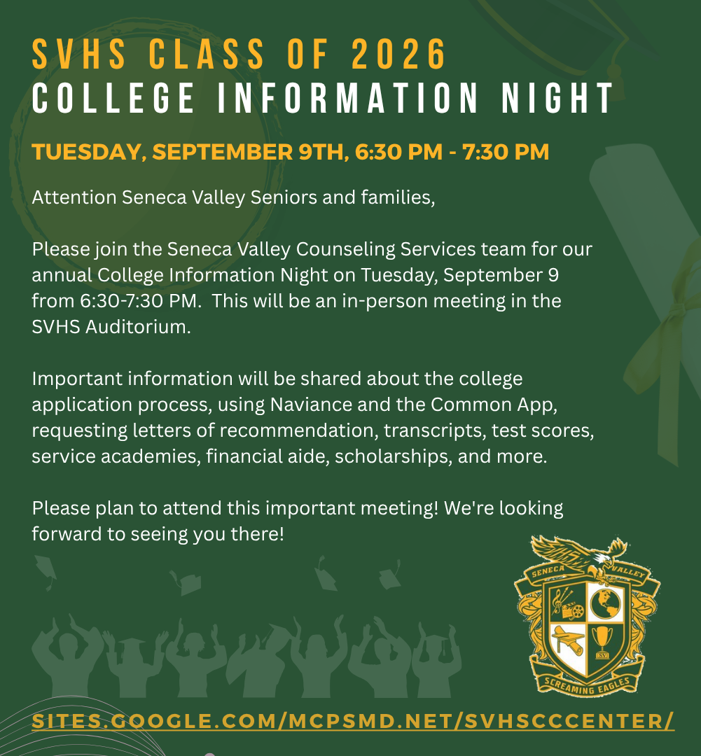 09-09-25 SVHS College Information Night Flyer