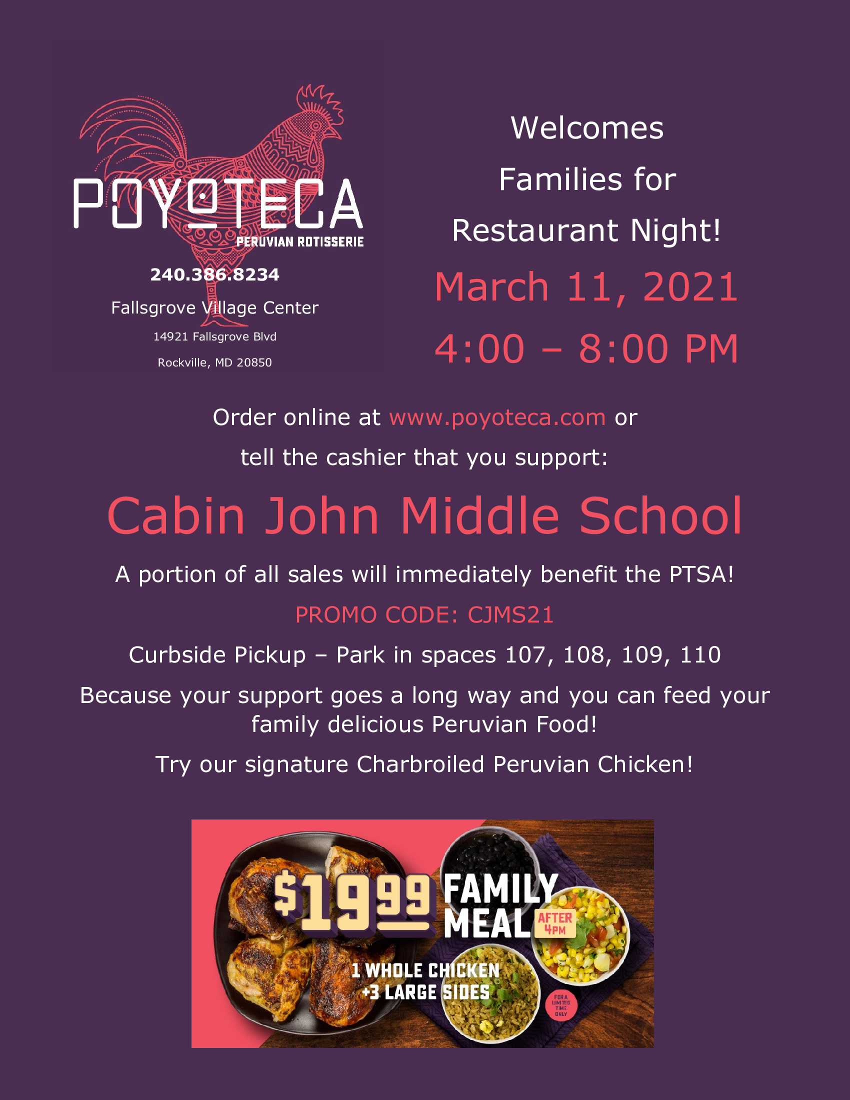 restaurant night flyer