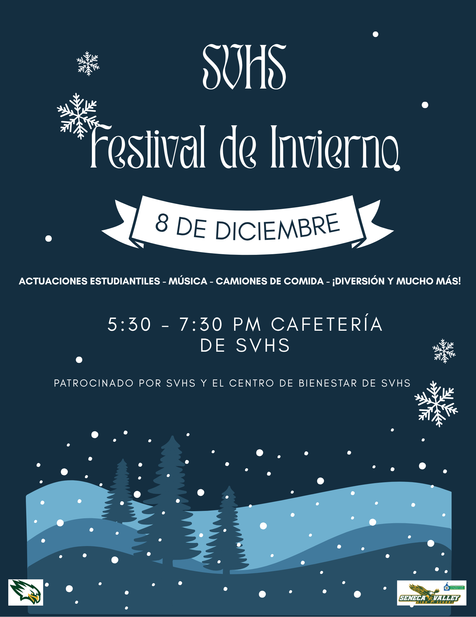12-08-25 SVHS Winterfest Flyer (Spanish)