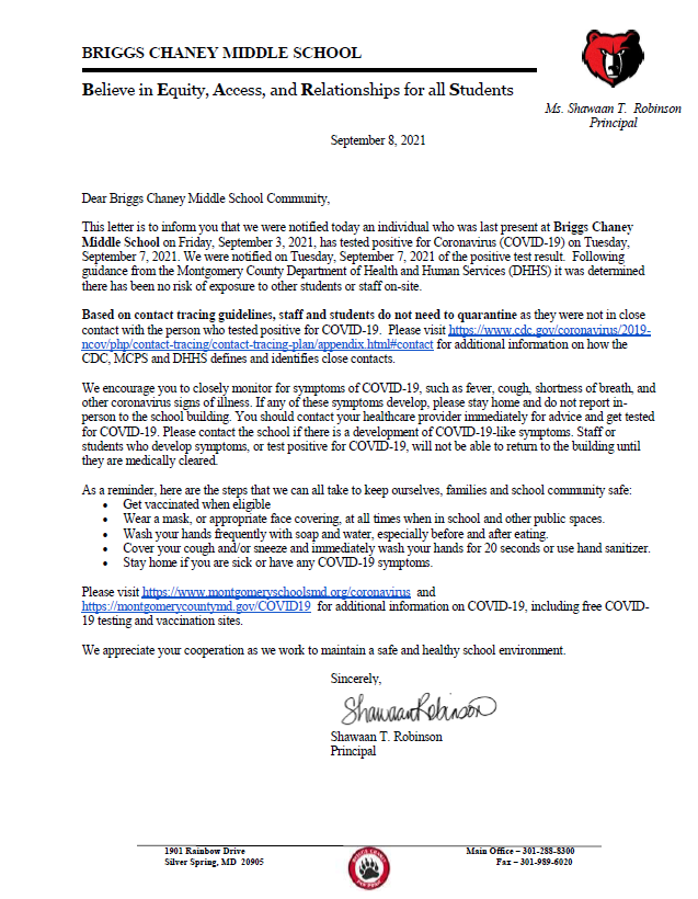 Community Letter - Pesticide Usage