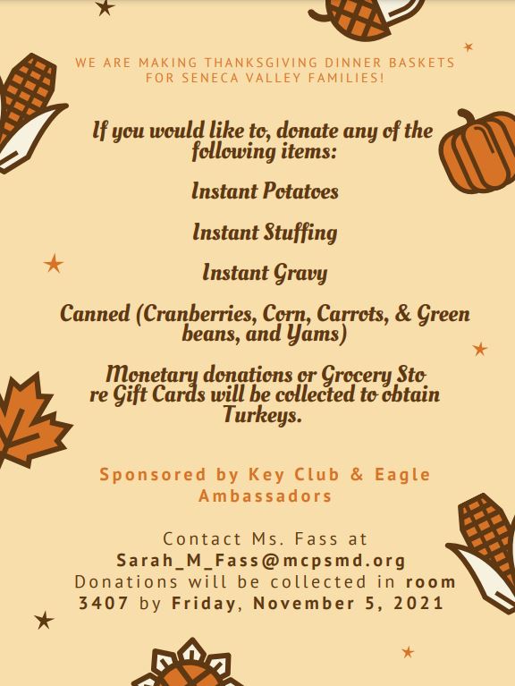 2021 Thanksgiving Drive Flyer Pic