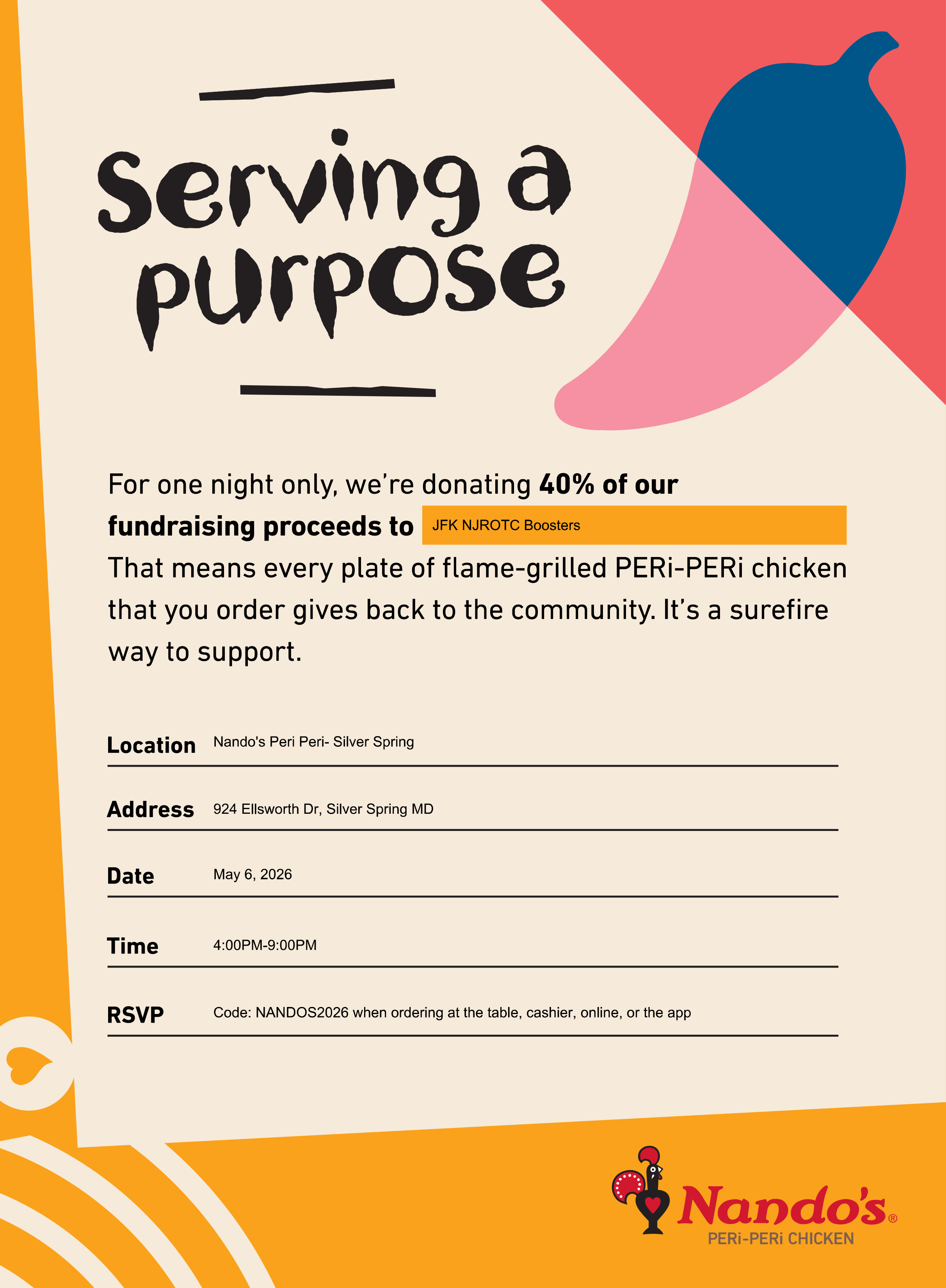 NJROTC_Nandos Restaurant Night_Spring 2026 - English.png