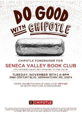 11-18-25 SV Book Club Chipotle Fundraiser Flyer