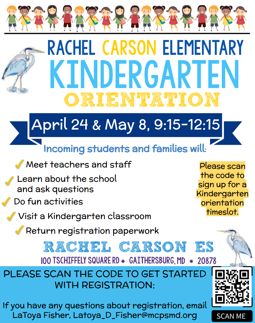Kindergarten Orientation English Flyer
