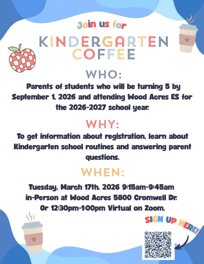 Kindergarten Coffee Flyer