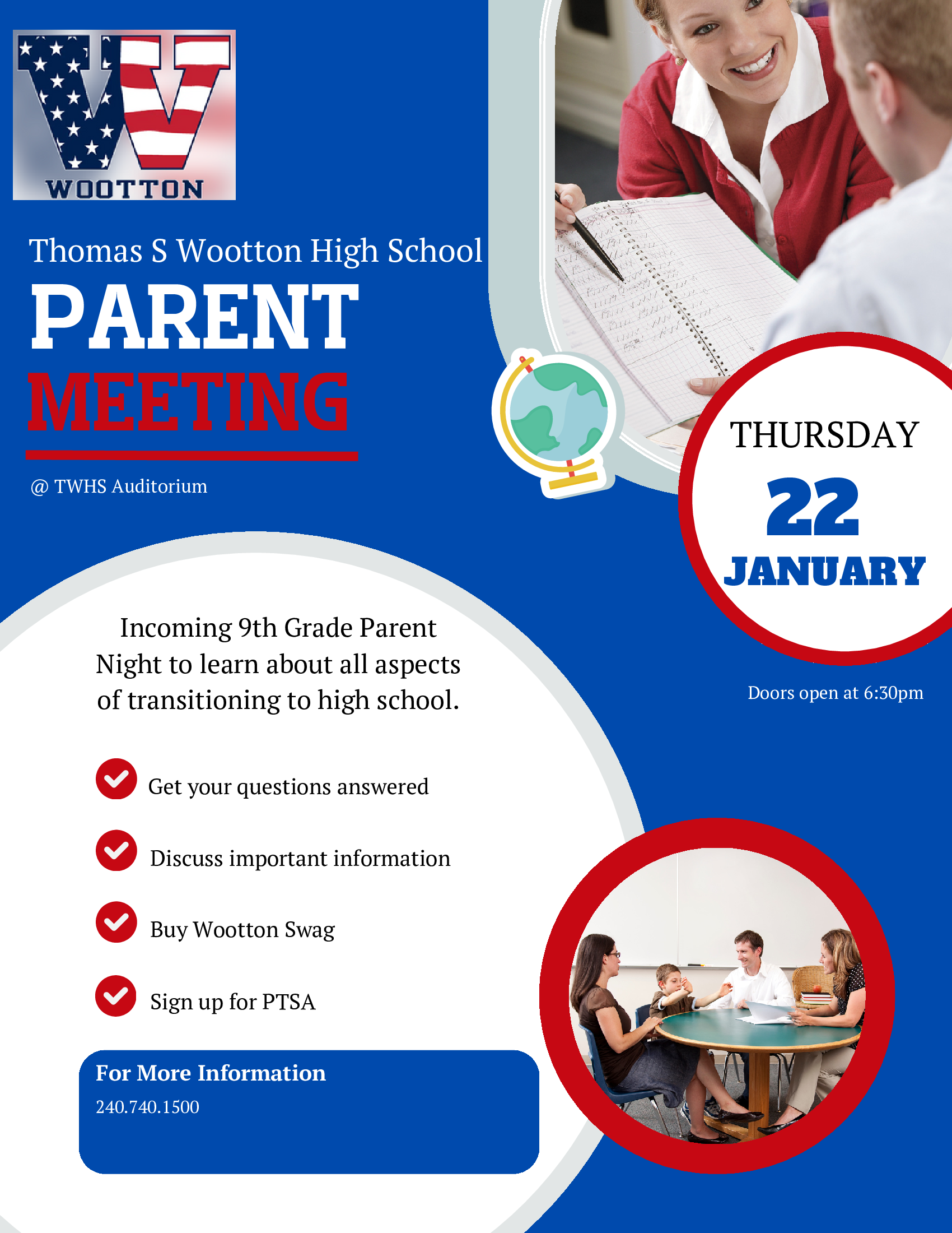 Wootton Incoming Parent Night 1.22.26