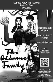 Addams Family Play Flyer Thumbnail
