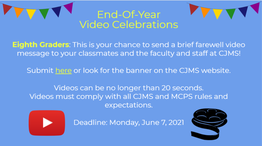 Grade 8 EOY Cabin John MS