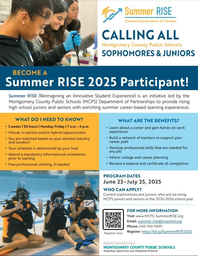 2025 MCPS Summer RISE Flyer Thumbnail