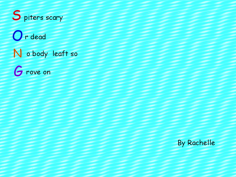rachelle acrostic.pxi