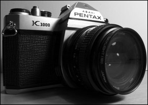 This is a Pentax K1000, it's also my camera's model.