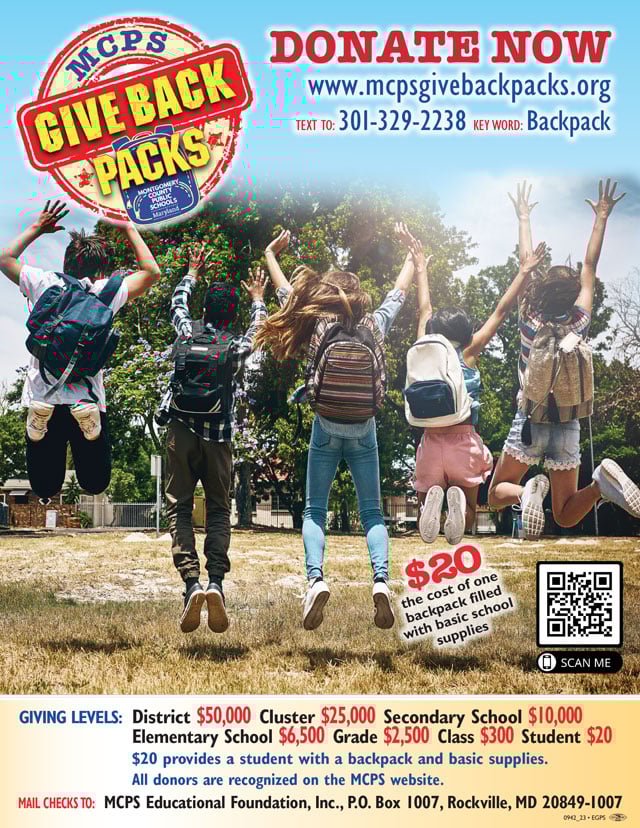 Give back pack top