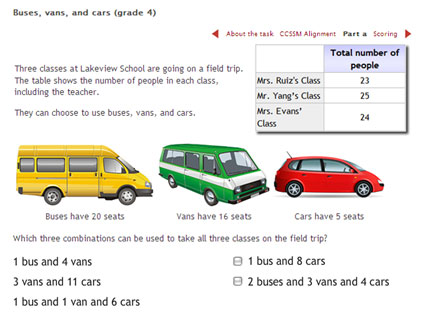 PARCC Grade 4 Test Question