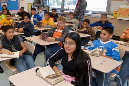 Students in classroom