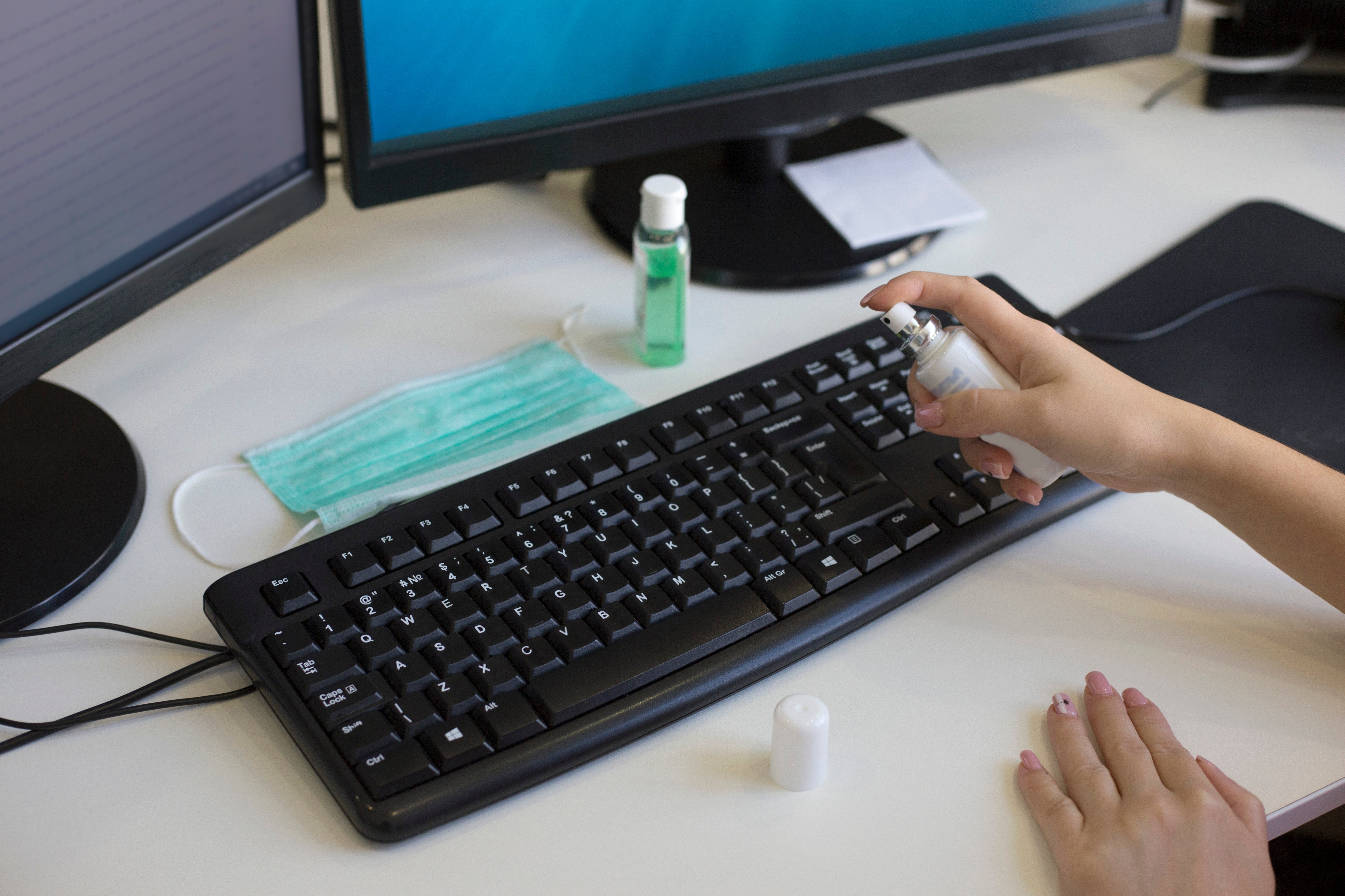 Disinfect the items that you touch frequently.