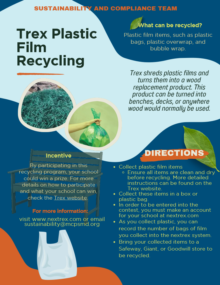 Plastic Film Trex recycling flyer
