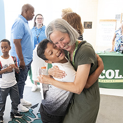 parent hugging child