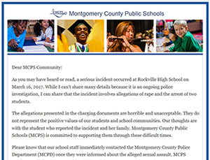 Rockville HS Incident