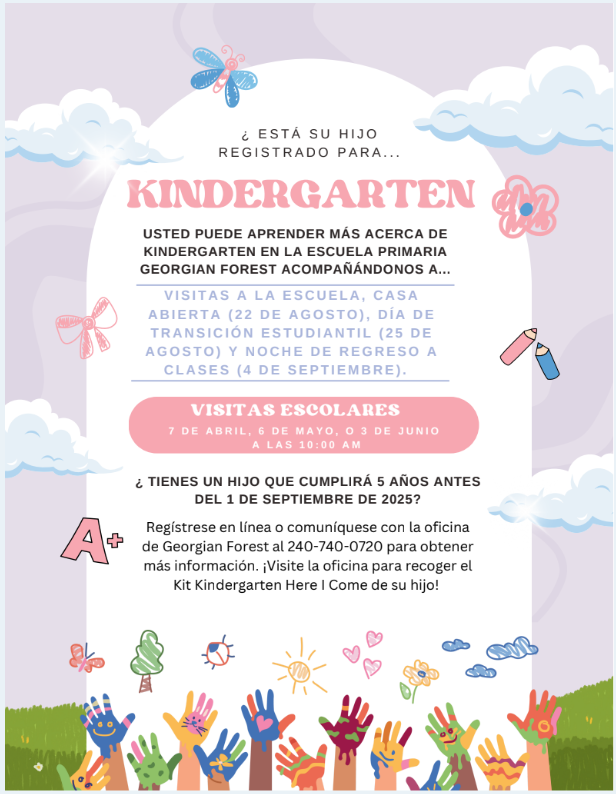 Kindergarten flyer Spanish