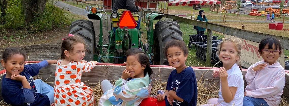 Kindergarten hay ride