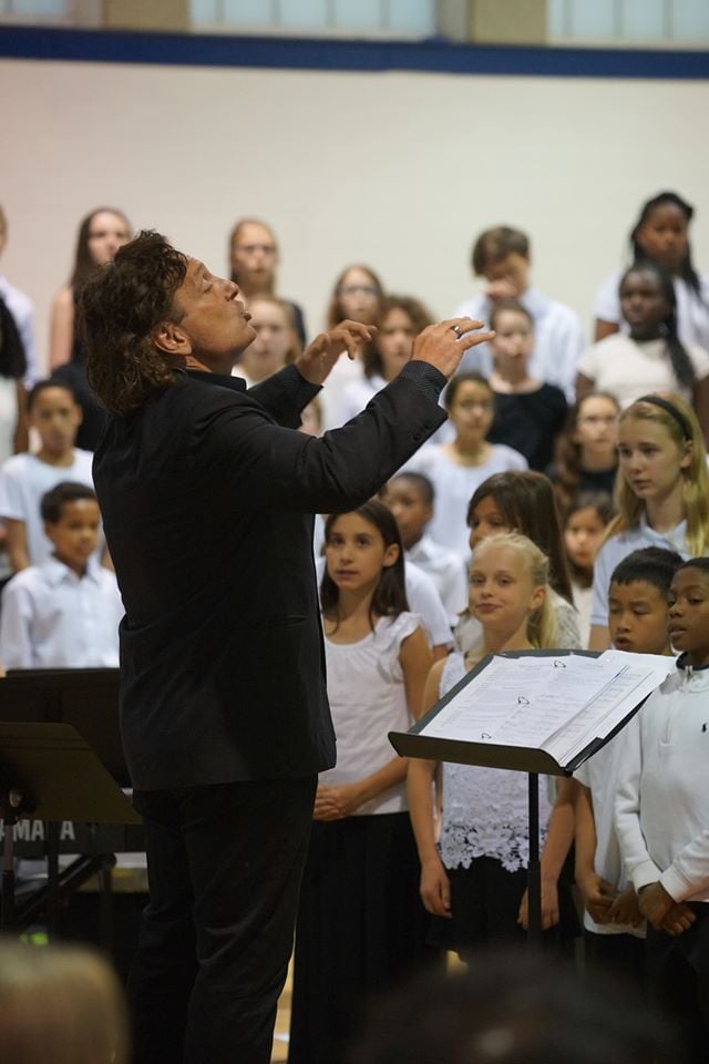 Jim Papoulis Conducting Our Sligo Creek ES Chorus