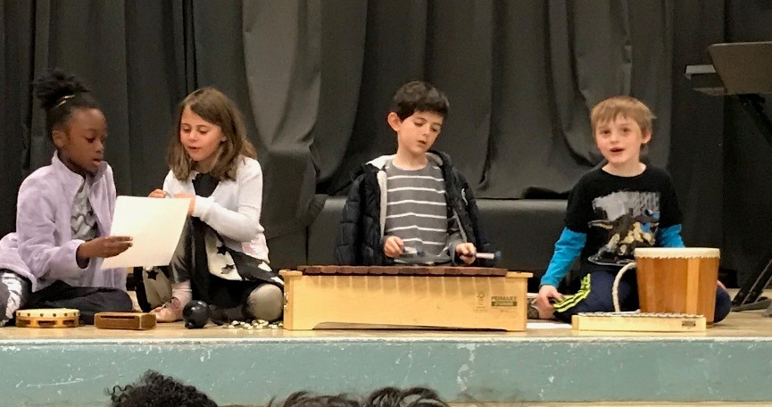 Students perform original work, Lion's Share.