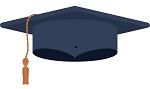 Grad Cap Blue Cropped Grad Cap Blue Cropped