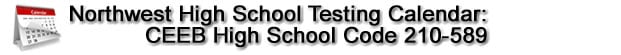 Northwest Testing Calendar Header Image