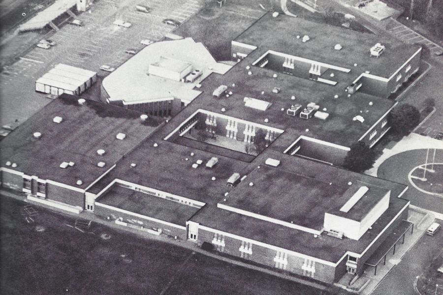 Aerial photo of Rockville High School