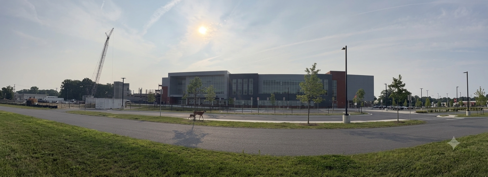 Picture of the front of Woodward HS (July 2026)
