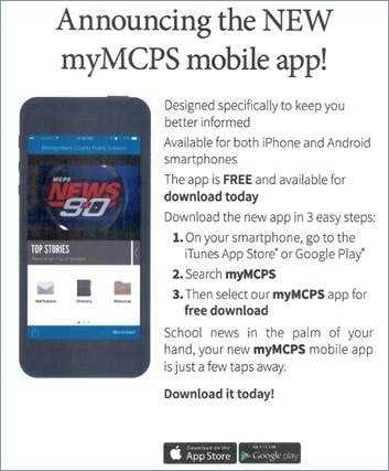 myMCPS App Search