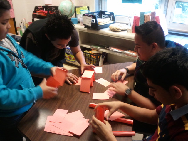 ESOL students cooperating on a task