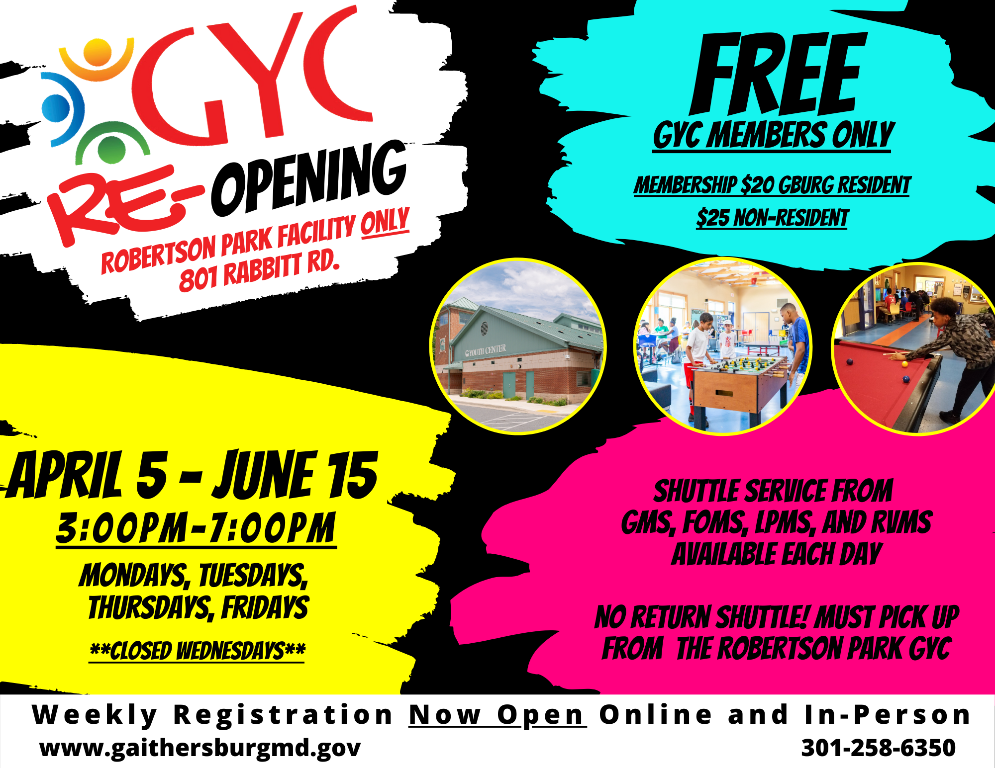 GYC Re-opening