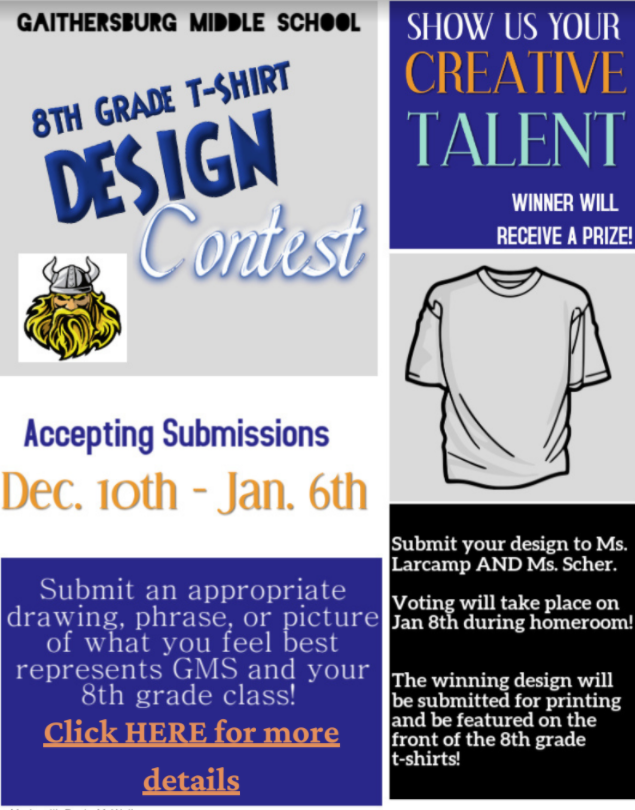 2020 8th grade t-shirt design contest