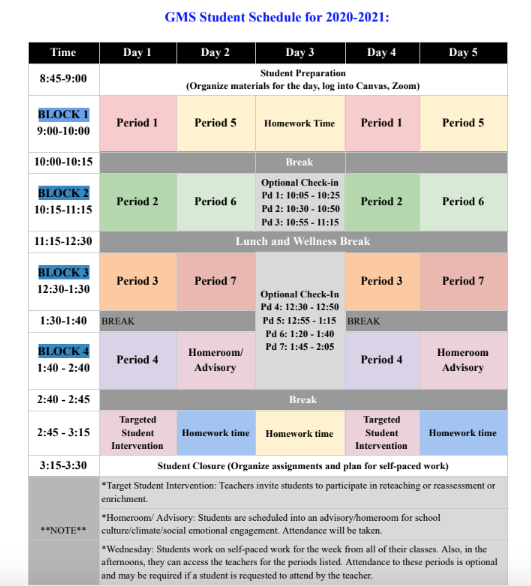 20-21 GMS Student Virtual Schedule