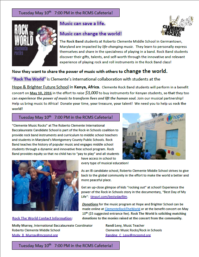 Rock the World Flyer
