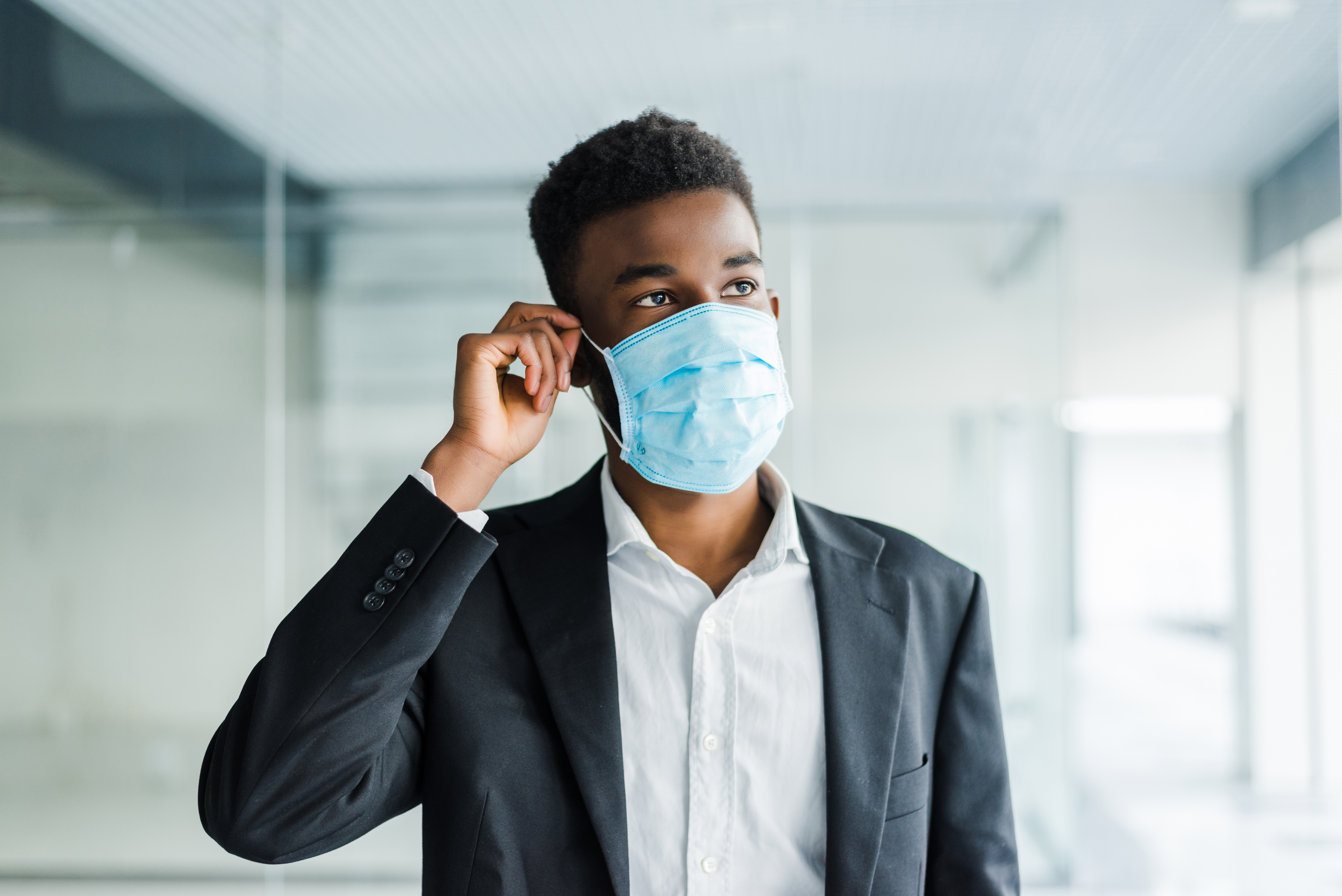 Wear face coverings to limit the possibility of spreading germs.