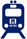 Metro train graphic